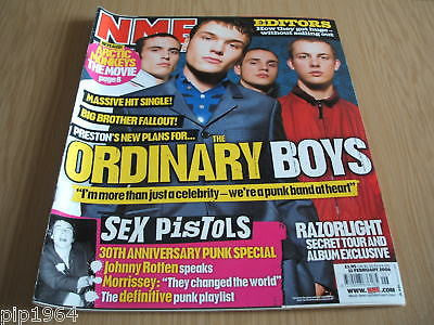 new musical express nme 11.2.2006 sex pistols editors