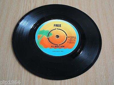free   all right now   1970 uk island vinyl 7" single wip 6082  excellent +