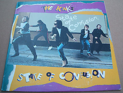 the kinks  state of confusion 1983 usa pressed arista label vinyl lp al9617