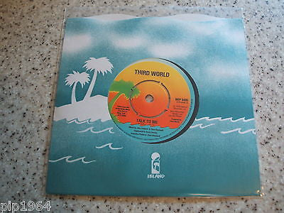 third world   talk to me   uk island vinyl 7" single wip 6496  excellent