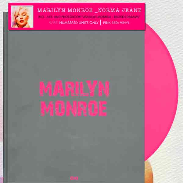 NORMA JEANE + ART AND PHOTOBOOK "BROKEN DREAMS“ by MARILYN MONROE Vinyl LP