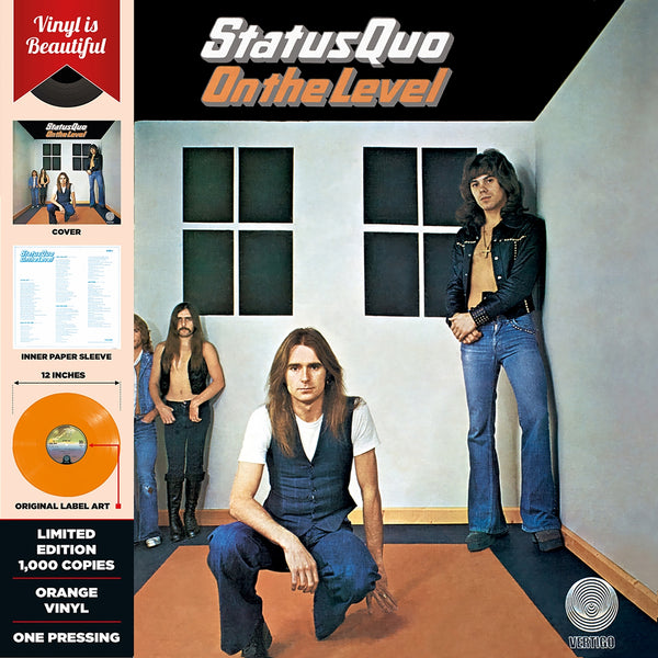 ON THE LEVEL by STATUS QUO Vinyl LP ltd orange colour