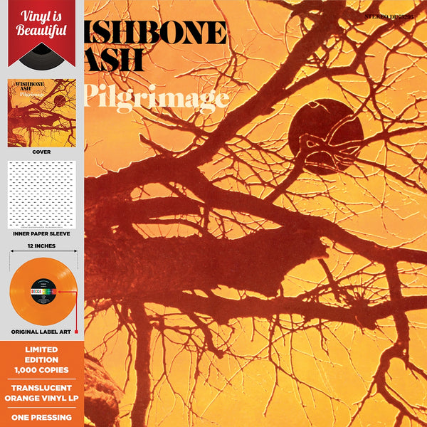 PILGRIMAGE by WISHBONE ASH Vinyl LP ltd orange colour