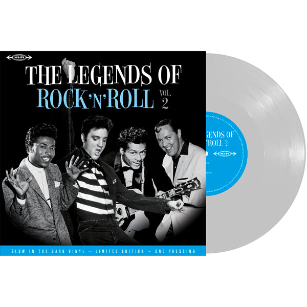 THE LEGENDS OF ROCK 'N' ROLL VOL. 2 (GLOW IN THE DARK VINYL) by VARIOUS ARTISTS Vinyl LP