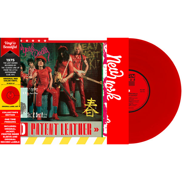 NEW YORK DOLLS RED PATENT LEATHER (RED VINYL) VINYL LP