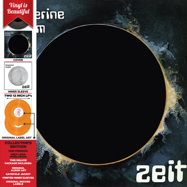 TANGERINE DREAM ZEIT VINYL DOUBLE ALBUM ltd coloured