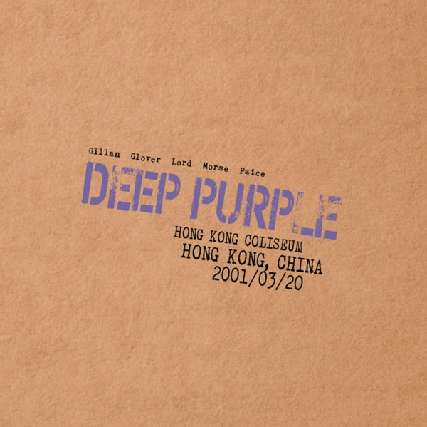 Live in Hong Kong 2001 Artist Deep Purple Format:Vinyl / 12" Album Coloured Vinyl Box Set Label:earMUSIC Catalogue No:0214022EMU