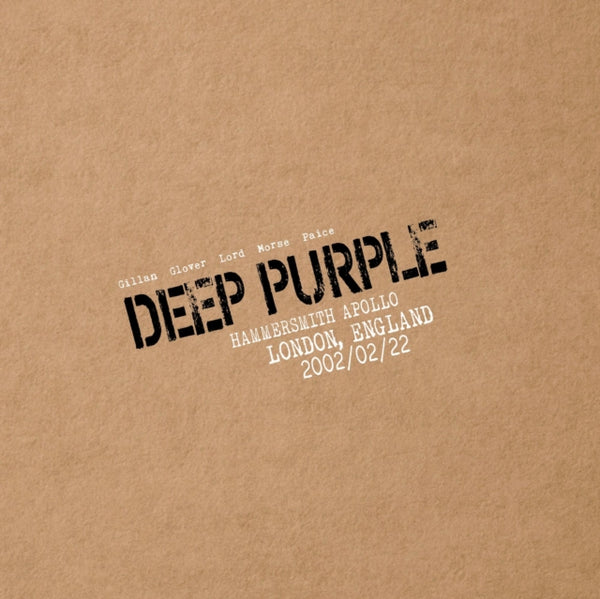 Hammersmith Apollo, London, England, 2002/02/22 Artist Deep Purple, Deep Purple Format:Vinyl / 12" Album Box Set Label:earMUSIC Catalogue No:0216966EMU