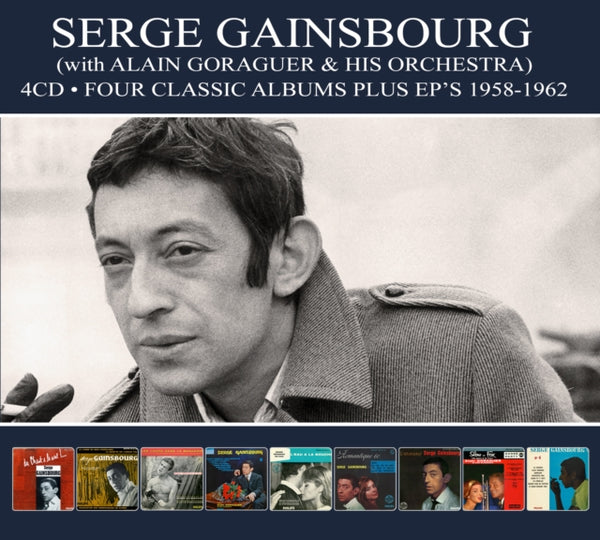 Serge Gainsbourg With Alain Goraguer & His Orchestra ‎– Four Classic Albums Plus EP's - 1958 - 1962  4cd box set