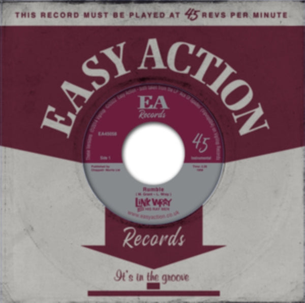 Rumble/Raw Hide Artist Link Wray and his Ray Men Format:Vinyl / 7" Single Label:Easy Action Catalogue No:EA45058