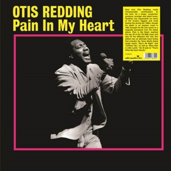 Pain in My Heart Artist Otis Redding Format:Vinyl / 12" Album Label:Alternative Fox Catalogue No:FOX009