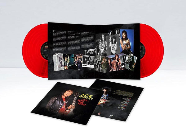 LIVE…INTO THE NIGHT (RED VINYL) by ACE FREHLEY Vinyl Double Album   RV2CLP2177