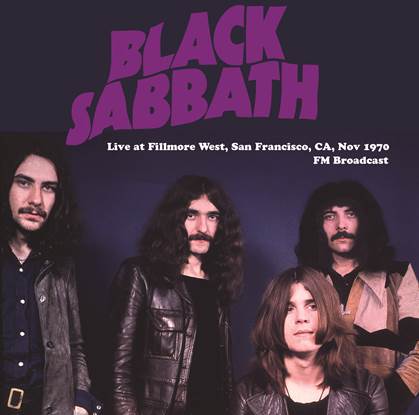 Black Sabbath - Live at Fillmore West, San Francisco, CA, Nov 1970  vinyl lp  Mind Control  MIND790