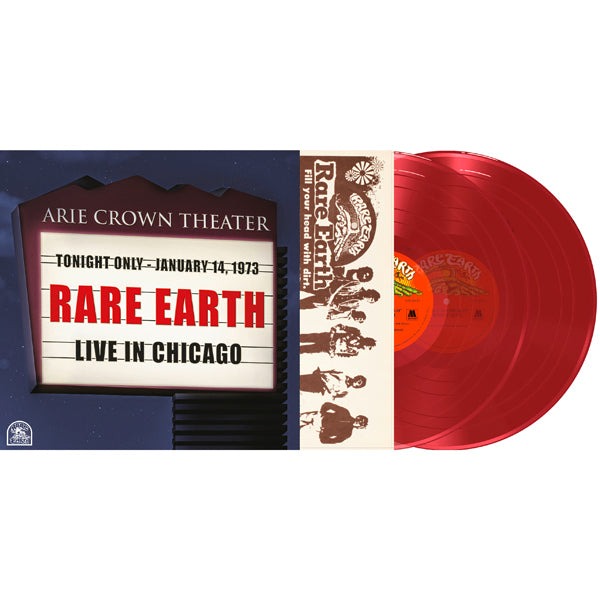 LIVE IN CHICAGO (RED VINYL) by RARE EARTH Vinyl Double Album