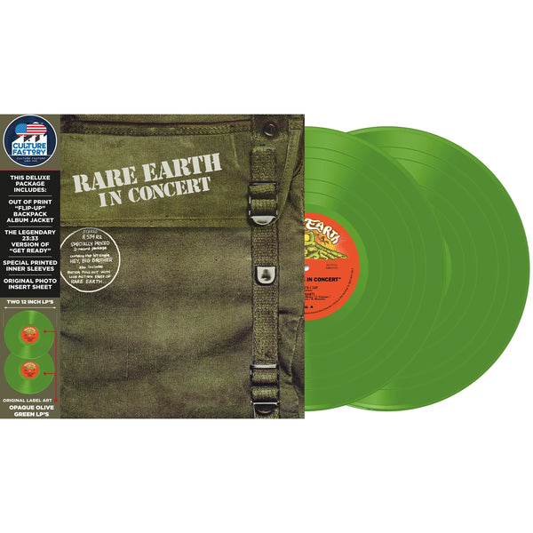 IN CONCERT (GREEN VINYL) by RARE EARTH Vinyl Double Album