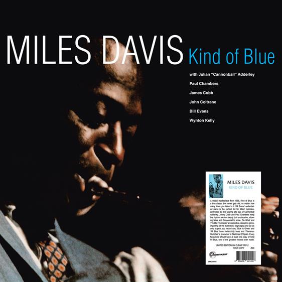 Miles Davis – Kind Of Blue  Label: Destination Moon ‎– DMOO003  VINYL LP CLEAR ltd / 500