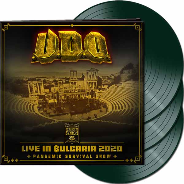 LIVE IN BULGARIA 2020 - PANDEMIC SURVIVAL SHOW (PHD EXCLUSIVE DARK GREEN VINYL) by U.D.O. Vinyl - 3 LP Box Set  AFM78912GB