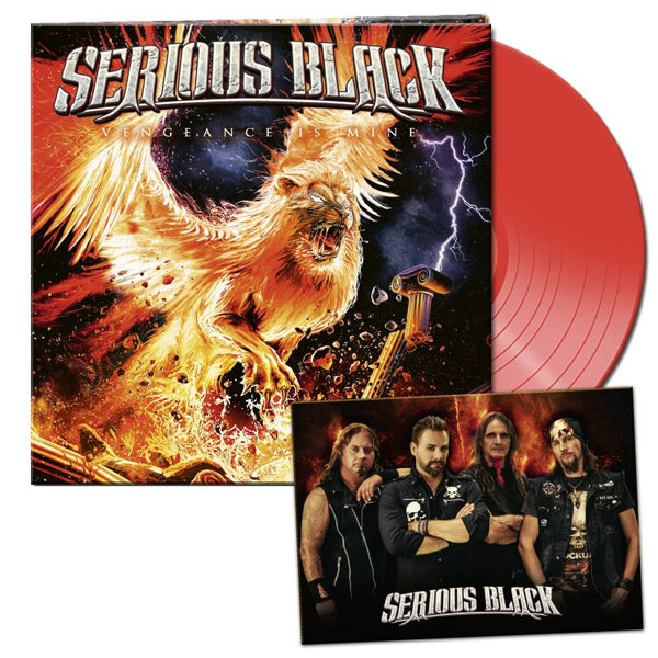 VENGEANCE IS MINE (CLEAR RED VINYL) by SERIOUS BLACK Vinyl LP  AFM8141