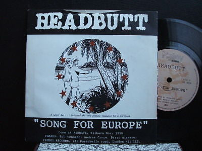 headbutt song for europe pigboy records 7" ex pig 09