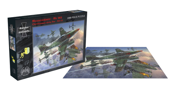 OBERSTLEUTNANT HEINZ BAR - RED 13 by MESSERSCHMITT - ME262 Puzzle 1000 piece  BELL013PZT
