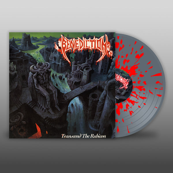 BENEDICTION TRANSCEND THE RUBICON (GREY/RED SPLATTER VINYL) VINYL LP