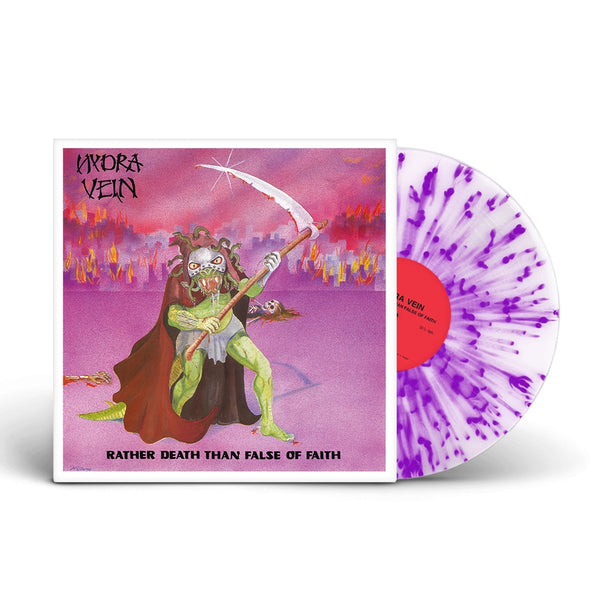 RATHER DEATH THAN FALSE OF FAITH (CLEAR/PURPLE SPLATTER VINYL) by HYDRA VEIN Vinyl LP  BOBV888LP