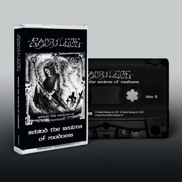 BEHIND THE REALMS OF MADNESS by SACRILEGE Music Cassette  BOBV891MC