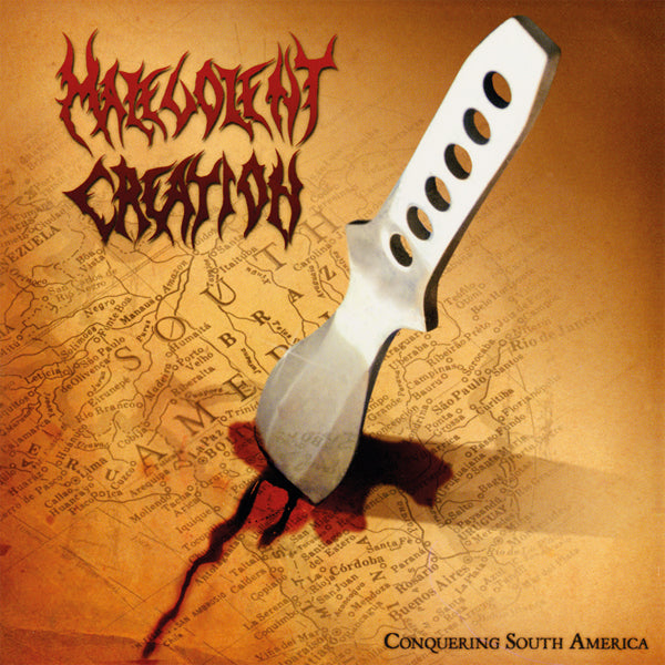 CONQUERING SOUTH AMERICA (RED VINYL) by MALEVOLENT CREATION Vinyl Double Album  BOBV921LPLTD