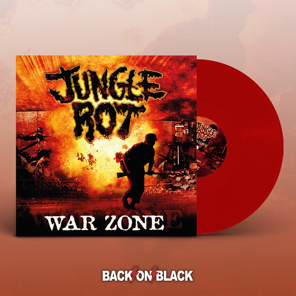 WAR ZONE (RED VINYL) by JUNGLE ROT Vinyl LP  BOBV945LPLTD
