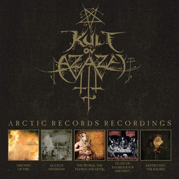 ARCTIC RECORDS RECORDINGS by KULT OV AZAZEL Compact Disc - 5 CD Box Set  BOBV952CD