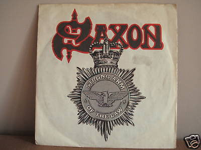 saxon  strong arm of the law  1980 uk carrere vinyl 45