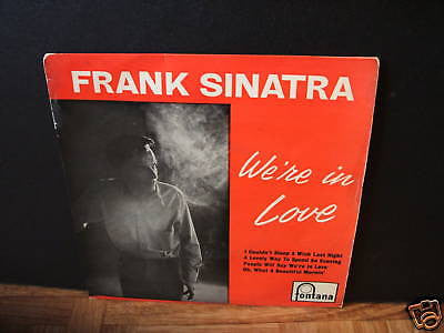frank sinatra  we're in love 1957 uk fontane ep 7"