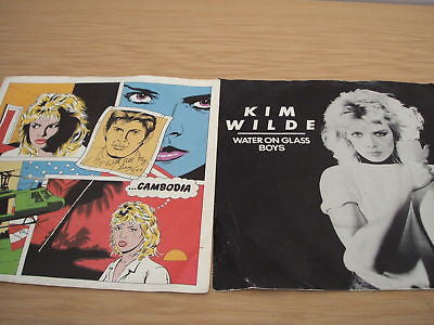 kim wilde  2 x 1980's newave pop 7 " singles ex ex