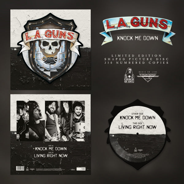 LA GUNS KNOCK ME DOWN (SHAPED PICTURE DISC) VINYL 12" PICTURE DISC