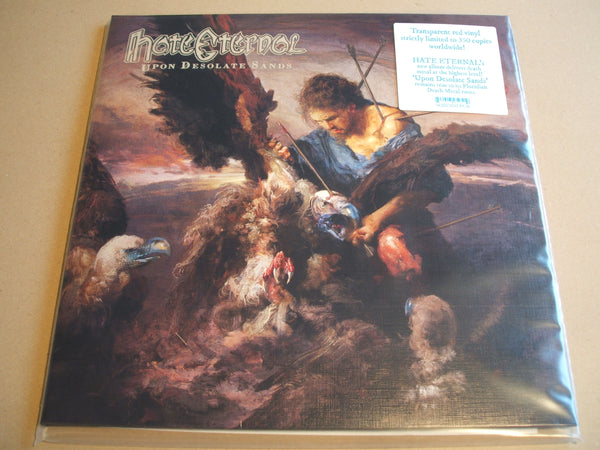 Hate Eternal ‎– Upon Desolate Sands Red Transparent Vinyl Lp