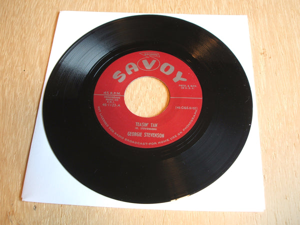 Georgie Stevenson ‎– Teasin' Tan Vinyl, 7", 45 RPM, Single, Reissue
