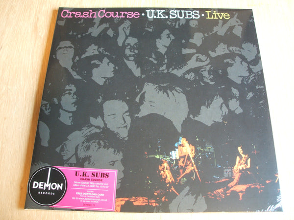 U.K. Subs ‎– Crash Course - Live Vinyl LP Album Reissue Deluxe Gatefold 180g Red