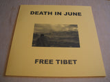 Death In June ‎– Free Tibet blue Vinyl LP Limited Edition Numbered yellow cover