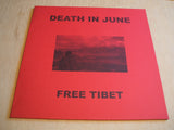 Death In June ‎– Free Tibet blue Vinyl lp Limited Edition Numbered red cover