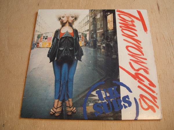 U.K. Subs ‎– Tomorrows Girls Vinyl, 7", 45 RPM, Single, Blue original issue