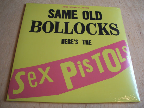Sex Pistols ‎–  Same Old Bollocks Here's The Sex Pistols yellow vinyl lp