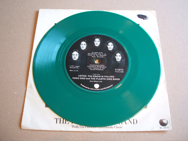 John & Yoko The Plastic Ono Band - Happy Xmas (War Is Over) green vinyl 7