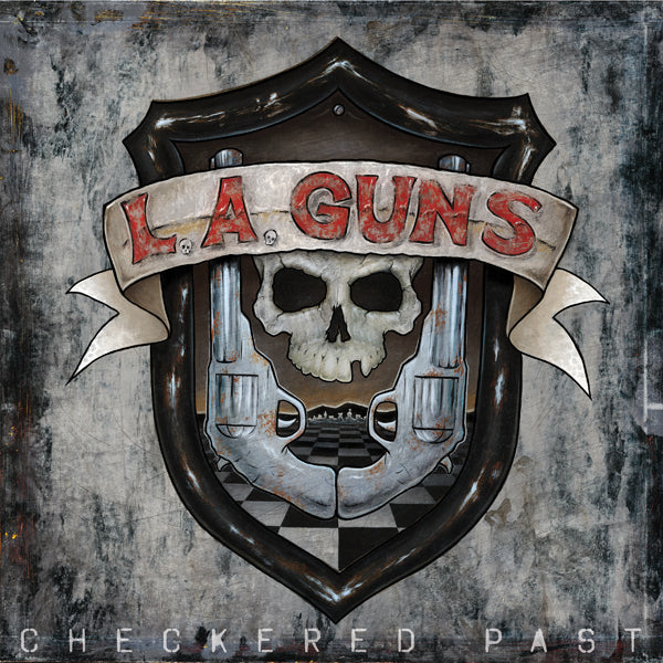 CHECKERED PAST (LP) MARBLE by LA GUNS Vinyl LP  FRLP1167MA