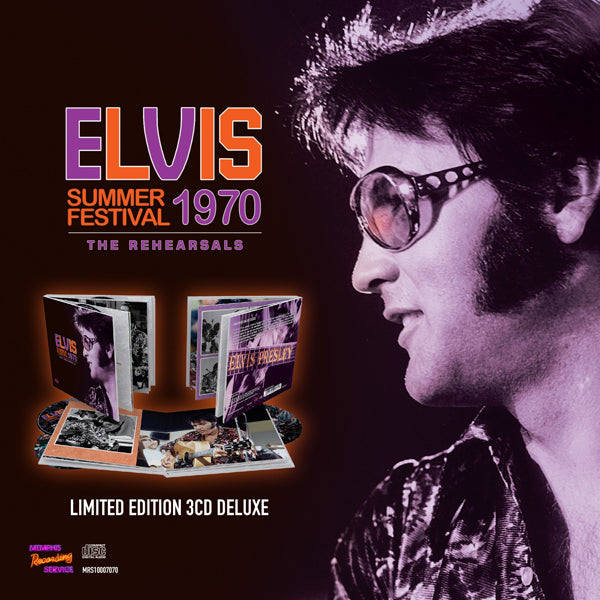 SUMMER FESTIVAL 1970 - THE REHEARSALS (DELUXE 3CD + BOOK) by ELVIS PRESLEY Compact Disc Book  MRS10007070