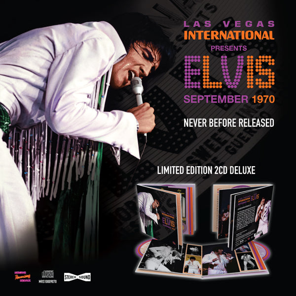 LAS VEGAS INTERNATIONAL PRESENTS ELVIS – SEPTEMBER 1970 by ELVIS PRESLEY Compact Disc Book  MRS10009070