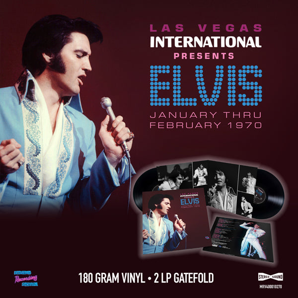 LAS VEGAS INTERNATIONAL PRESENTS ELVIS – JANUARY THRU FEBRUARY 1970 by ELVIS PRESLEY Vinyl Double Album  MRS400010270