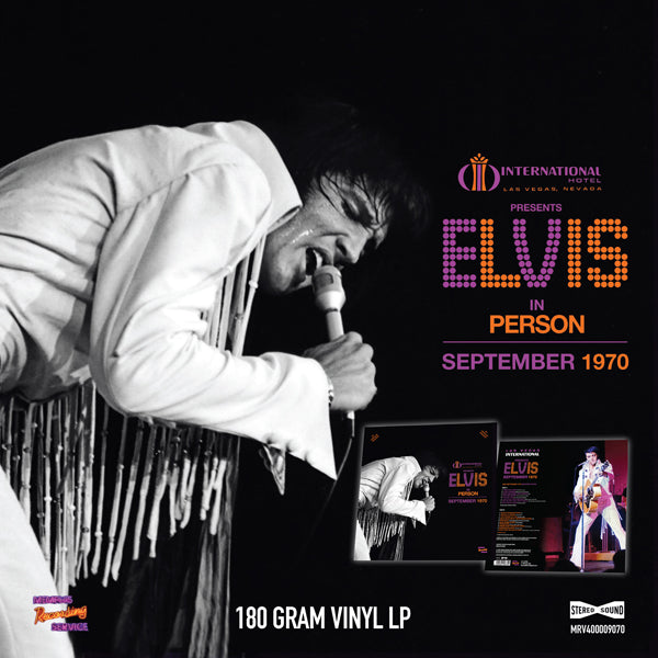 LAS VEGAS INTERNATIONAL PRESENTS ELVIS – SEPTEMBER 1970 by ELVIS PRESLEY Vinyl LP  MRV400009070