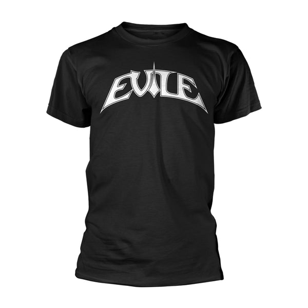 LOGO (BLACK TS/WHITE PRINT) by EVILE T-Shirt