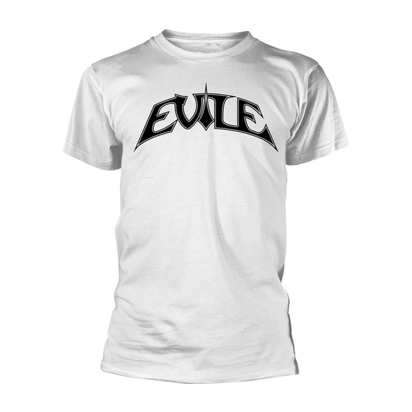 LOGO (WHITE TS/BLACK PRINT) by EVILE T-Shirt