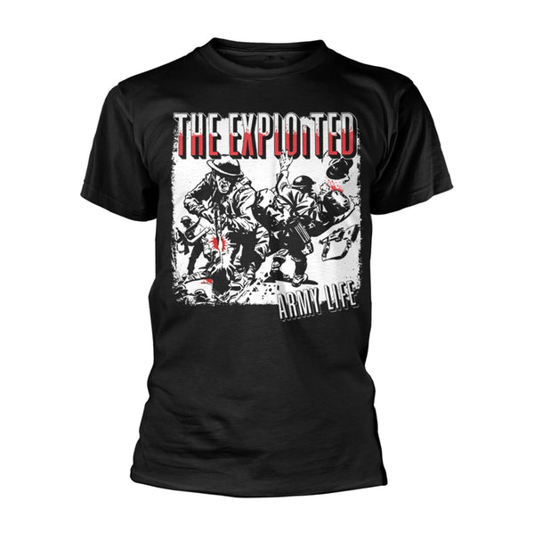 ARMY LIFE (BLACK) by EXPLOITED, THE T-Shirt  PRE ORDER